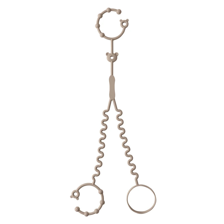 Baby Pacifier Clip Chain Silicone Teether with 2 Adjustable Clips