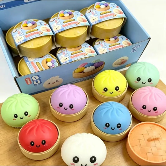 Baozi Squishy Stress Relief Toy – Realistic Soft Slow Rise Bun