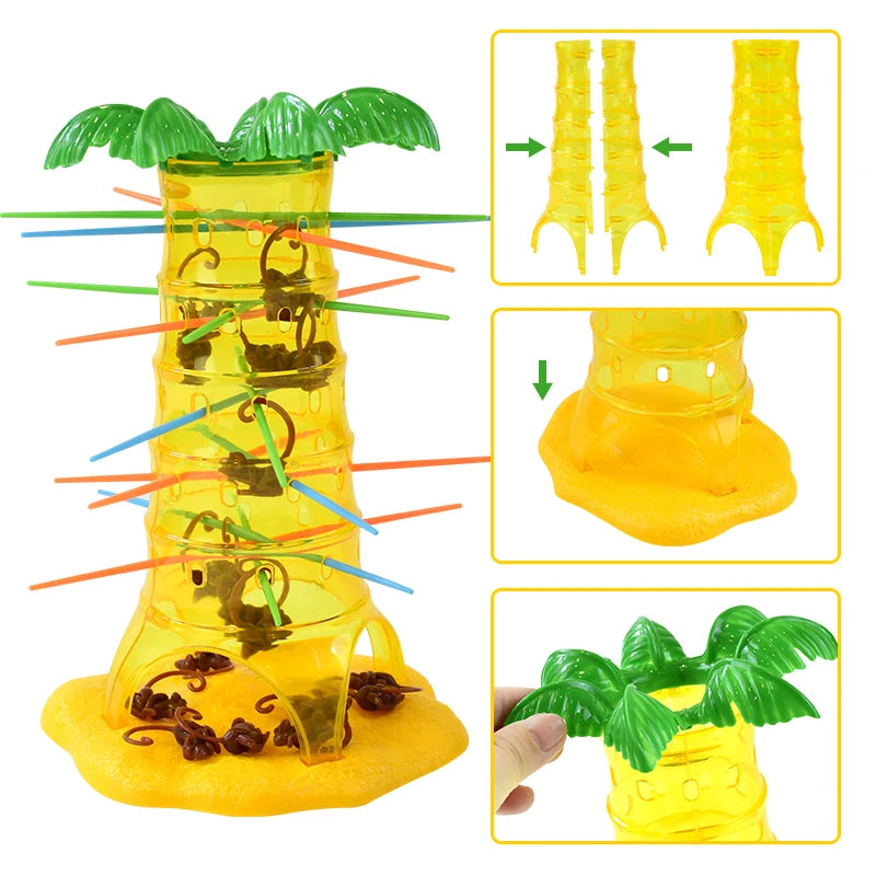 Monkey Drop Down Tabletop Game Kids Intelligence Toy Multiplayer