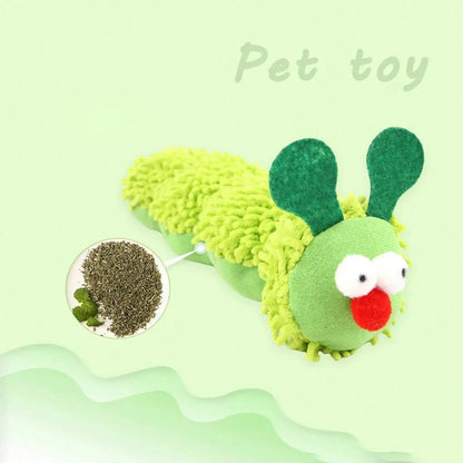 Catnip Caterpillar Chew Toy for Cats – Silvervine Molar & Teaser Toy