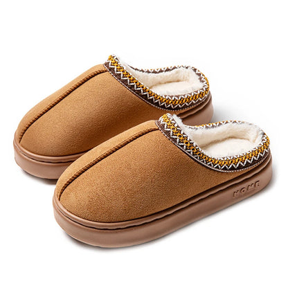 Women's Fuzzy Plush Slippers – Warm Indoor Mules