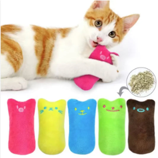 Catnip Plush Cat Chew Toy – Interactive Teeth Grinding Kitten Toy