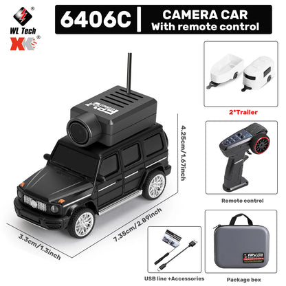 WLToys Mini RC Car with 720P FPV Camera WiFi App Control 1:64 Scale