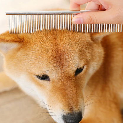 Stainless Steel Dog Grooming Comb for Long & Thick Hair