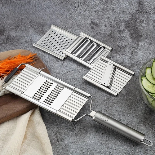4-in-1 Stainless Steel Vegetable Slicer & Shredder Set