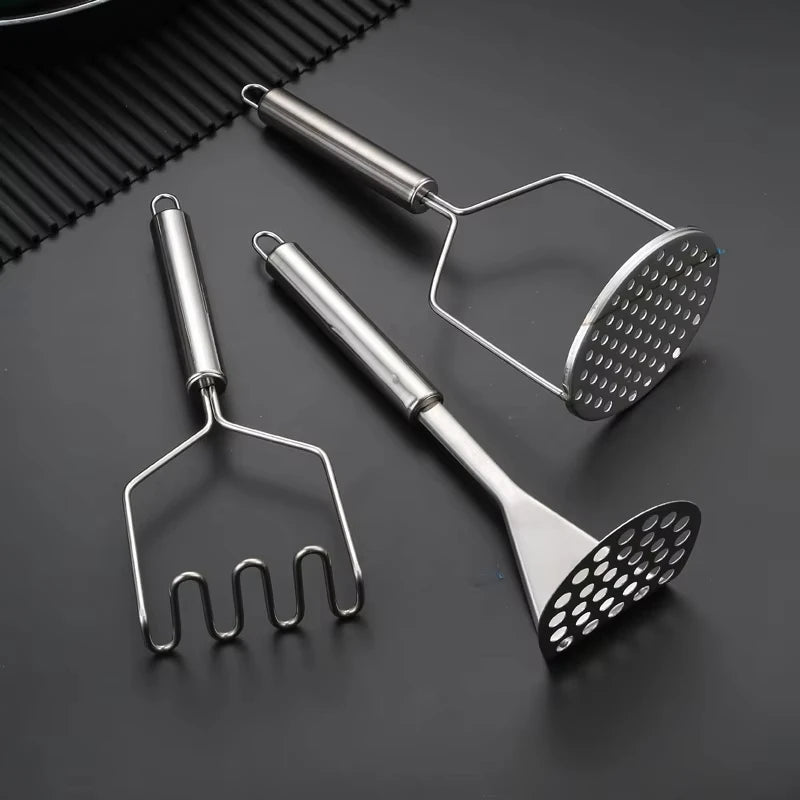 Stainless Steel Potato Masher – Manual Food Press Tool