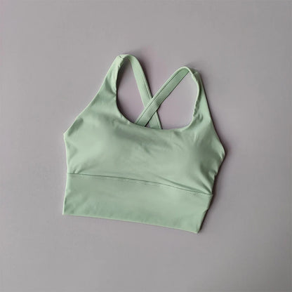High-Impact Push-Up Sports Bra with Fixed Pads