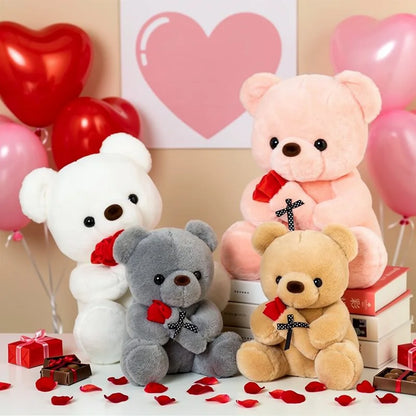 Rose Bear Plush Toy – Romantic Stuffed Animal Gift