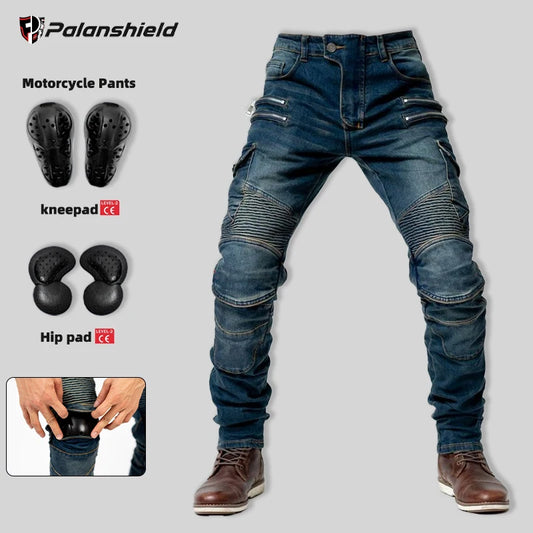 Motocross Riding Jeans with CE Armor Pads – Men & Women