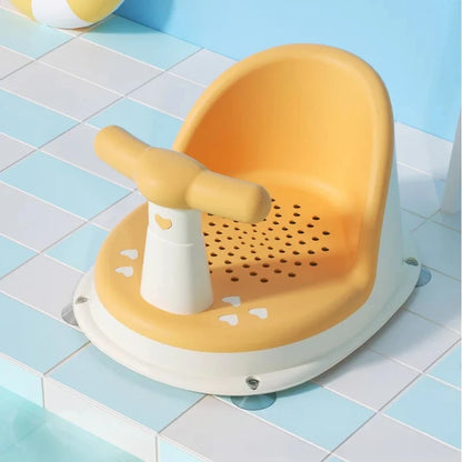 Baby Bath Seat with Suction Cups – Portable Infant Shower Chair for Newborns