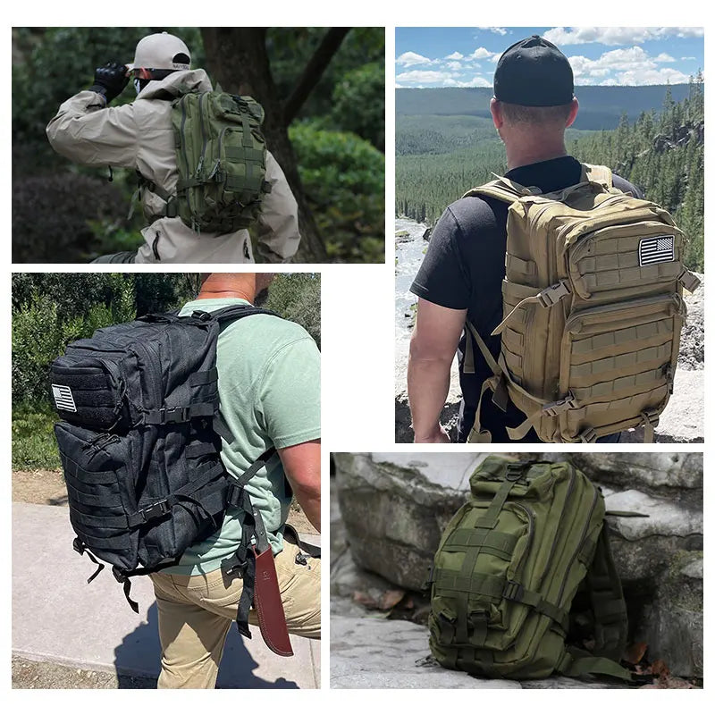 50L Tactical Military Backpack – Waterproof MOLLE Rucksack