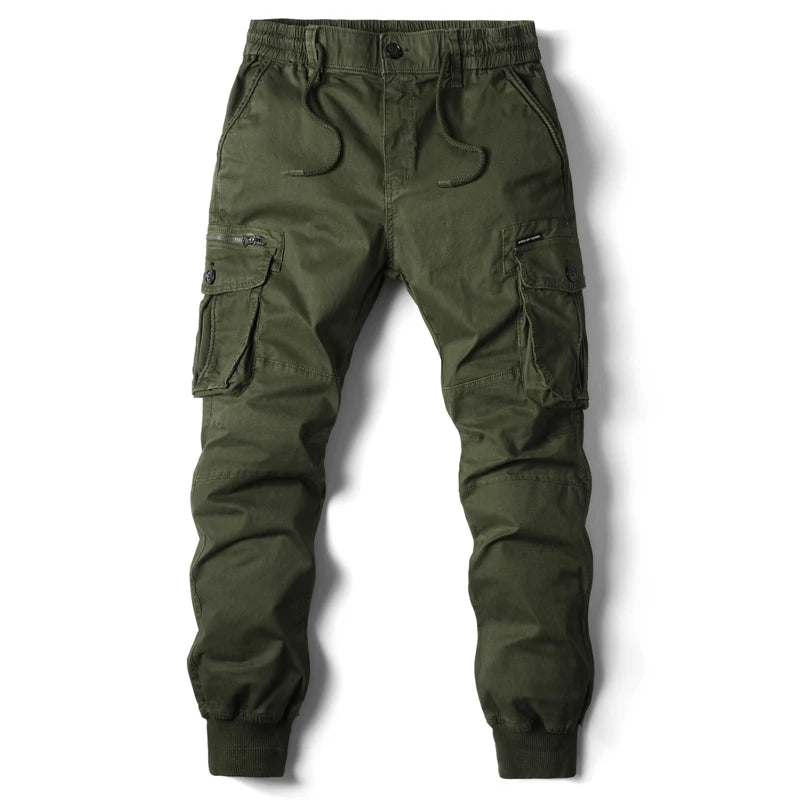 Men's Cargo Jogger Pants – Multi-Pocket Cotton Tactical Trousers