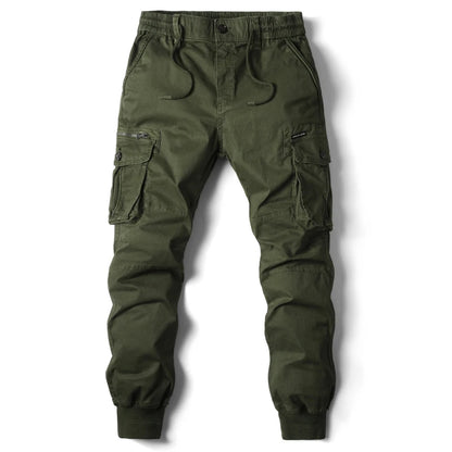Men's Cargo Jogger Pants – Multi-Pocket Cotton Tactical Trousers