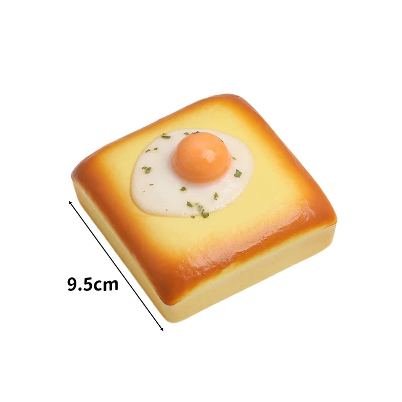 Fried Egg Toast Squishy Toy – Slow Rising Stress Relief