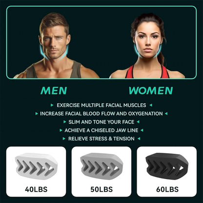 Jawline Exerciser – Silicone Facial Toner & Jaw Trainer