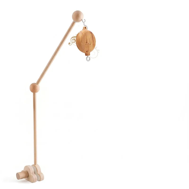 Baby Crib Mobile Music Box – Rotating Arm with Hanging Rattles & Soothing Melodies