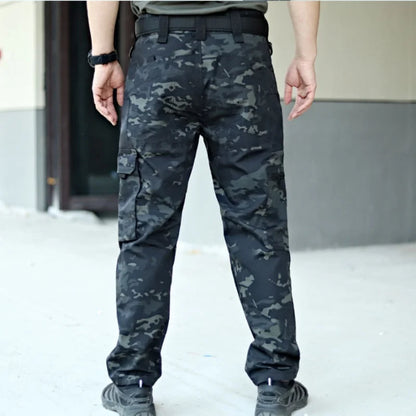 Men's Tactical Cargo Pants – Waterproof Multi-Pocket Combat Trousers
