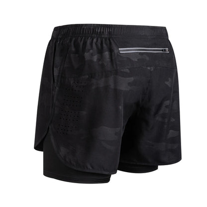 Men's Reflective Running Shorts – Double-Layer Quick-Dry Training Shorts