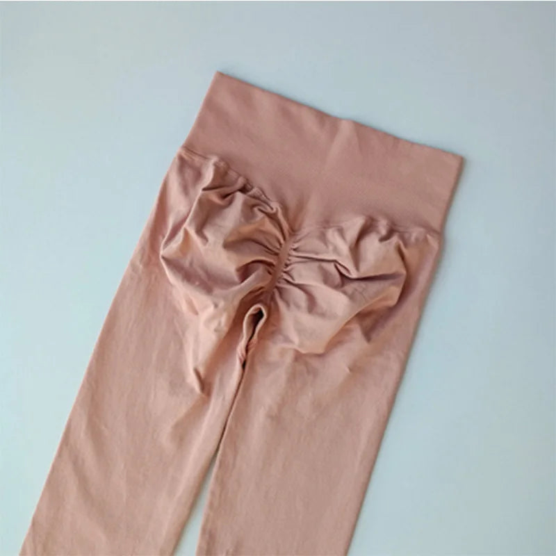 Women's High-Waist Yoga Leggings – Seamless Push-Up Gym Pants