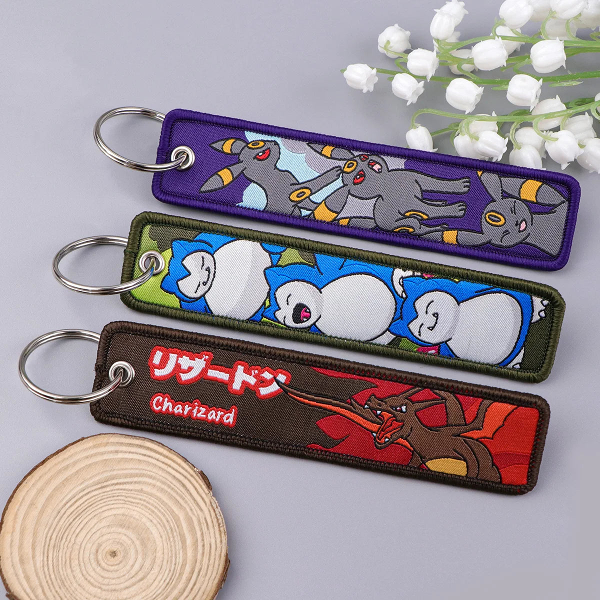 Anime Elf Monster Embroidery Keychain – Bag & Backpack Charm