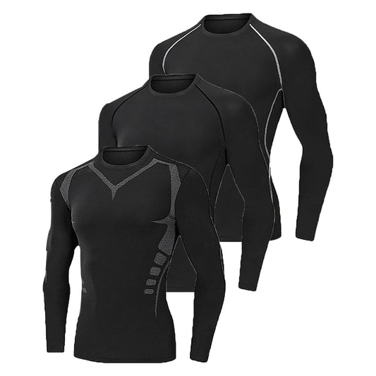Men's Compression Long Sleeve Fitness Shirt – Quick-Dry Athletic Top
