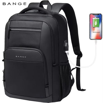 15.6" Laptop Backpack with USB Charging Port - Waterproof Travel Daypack