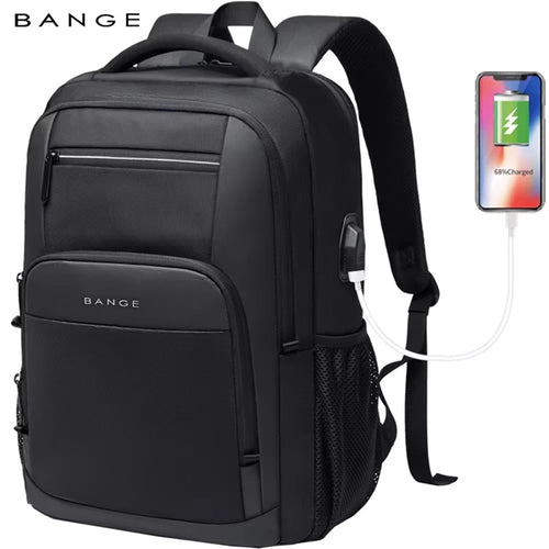 15.6" Laptop Backpack with USB Charging Port - Waterproof Travel Daypack