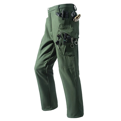 Men's Tactical Cargo Softshell Hiking Pants