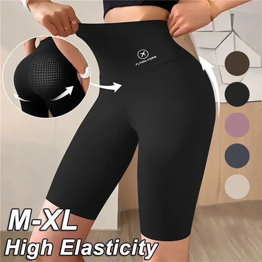 Women's High-Waist Biker Shorts Leggings for Yoga & Fitness