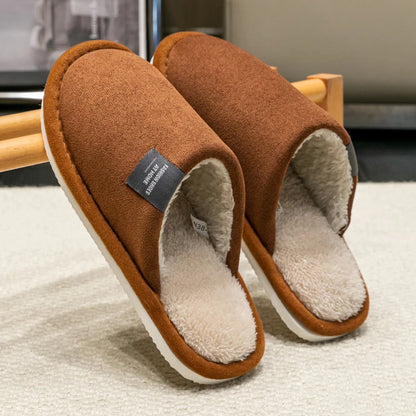 Winter Warm Slippers – Non-Slip Fleece-Lined House Slides