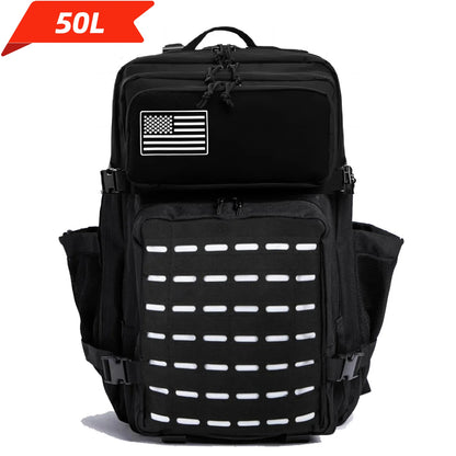 Tactical MOLLE Backpack 25L/50L – Military Hiking Rucksack with Bottle Holders