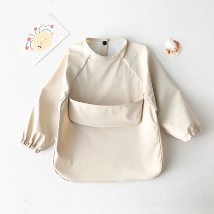 Kids Waterproof Long Sleeve Art Smock Bib Apron