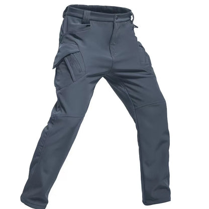 Men's Fleece Softshell Cargo Pants – Tactical Hiking Trousers