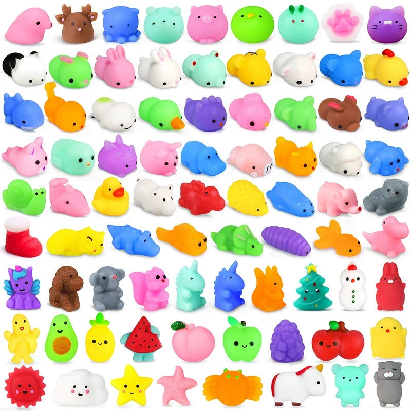 Kawaii Mochi Squishy Animal Toys – Stress Relief Party Favors