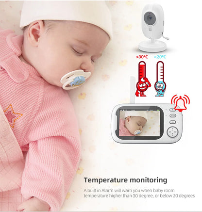 3.5-Inch Baby Monitor with LCD Screen & Two-Way Audio