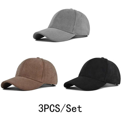 Unisex Adjustable Baseball Cap – Solid Retro Snapback Hat for Men & Women