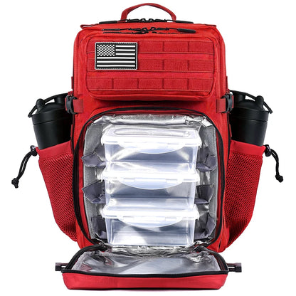 Meal Prep Backpack 45L with Insulated Cooler Compartment