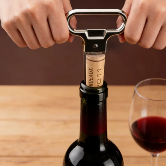 Wine Bottle Opener Set – Stainless Steel Corkscrew, Foil Cutter & Pump