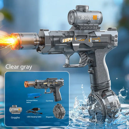 Electric Water Gun – High-Speed Shooting with Light & Flame Effect