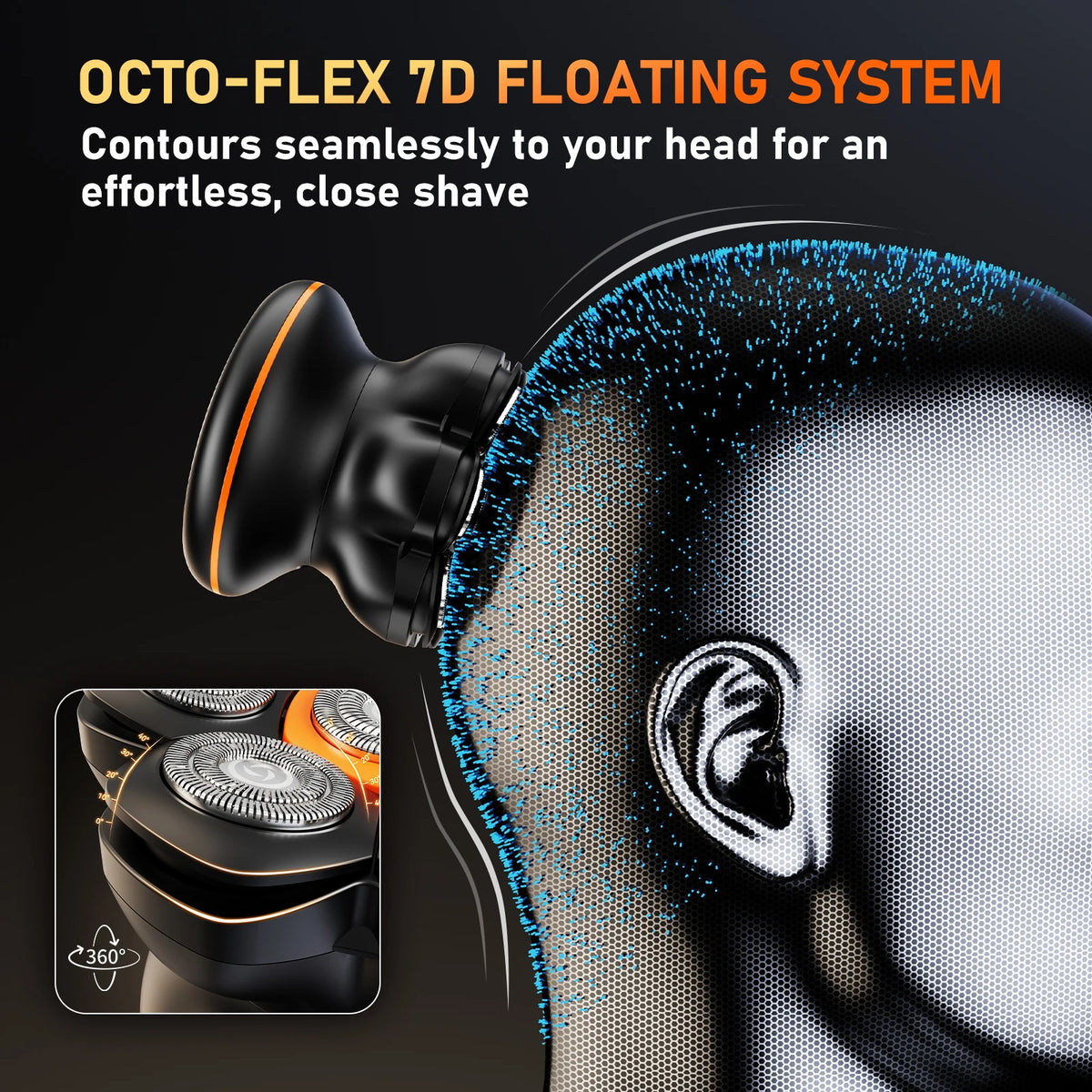 Maxgroom 7D Electric Head Shaver for Bald Men – Wet & Dry