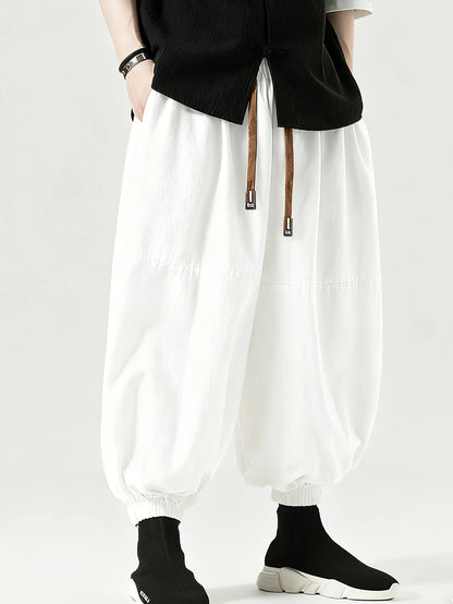 Men's Korean Style Harem Pants – Loose Cotton Baggy Trousers