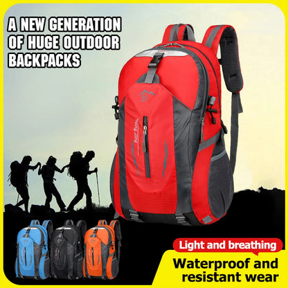 40L Waterproof Hiking Backpack – Lightweight Outdoor Daypack