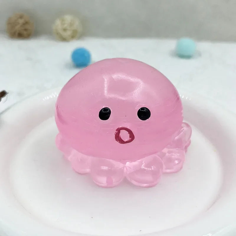 Bubble Octopus Squishy Stress Relief Toy – Slow Rise Squeeze Ball
