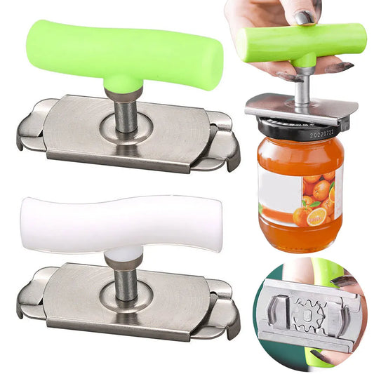 Jar Opener Stainless Steel – Adjustable Multi-Use Bottle & Can Lid Tool