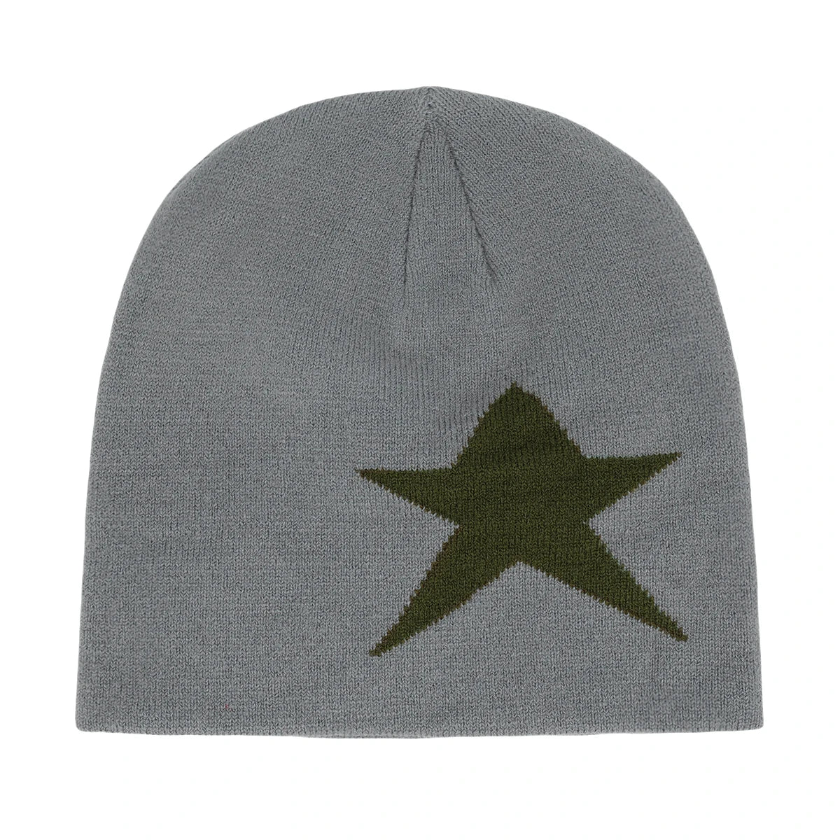 Y2K Letter Print Knit Beanie Hat – Unisex Winter Cap