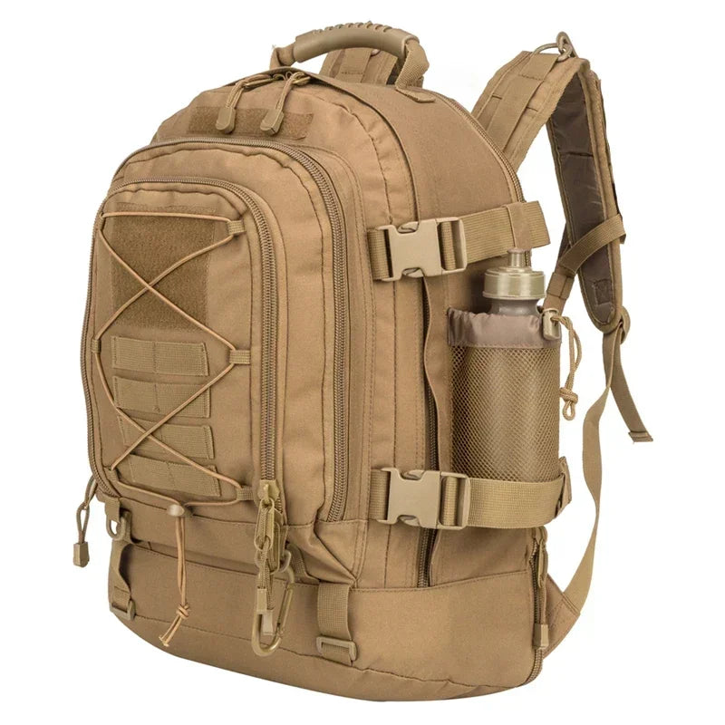 60L Military Tactical Backpack MOLLE Army Rucksack for Hiking & Camping