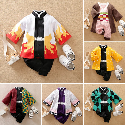 Baby Anime Costume Romper Long Sleeve Cotton Bodysuit