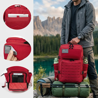 45L Tactical Backpack – MOLLE Military Hiking & Camping Bag