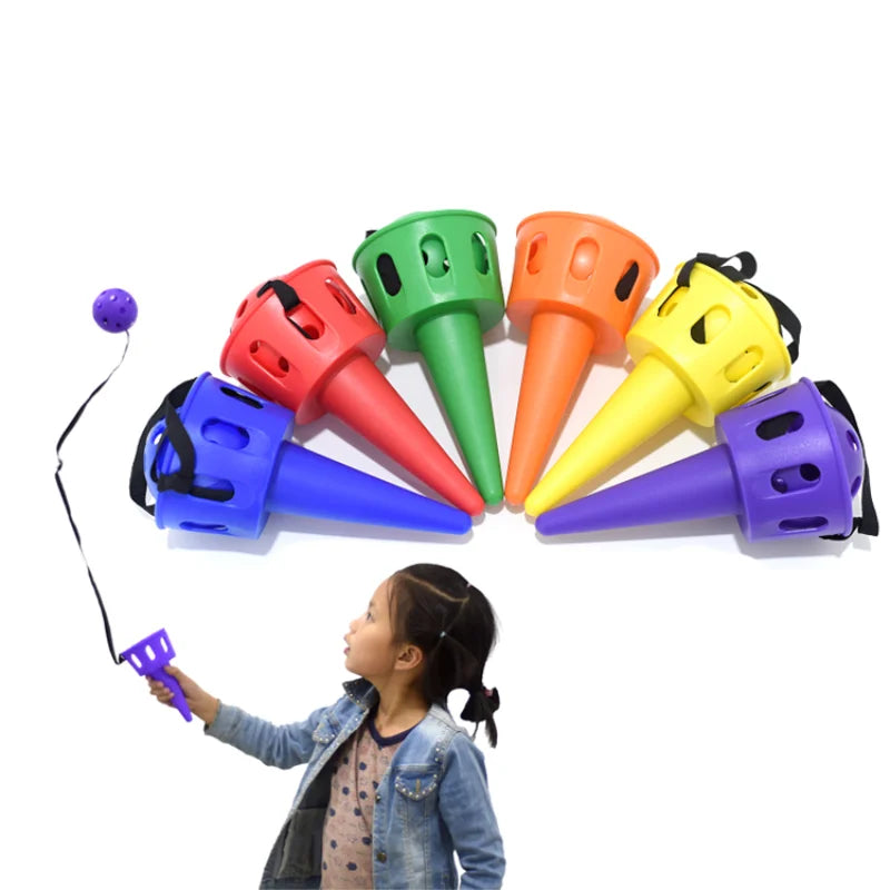 Ball and Cone Catch Game – Kids Outdoor Hand-Eye Coordination Toy