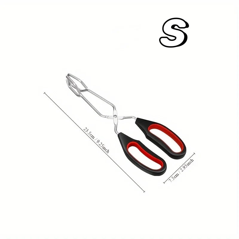 BBQ Scissor Tongs – Non-Slip Grilling & Baking Clip